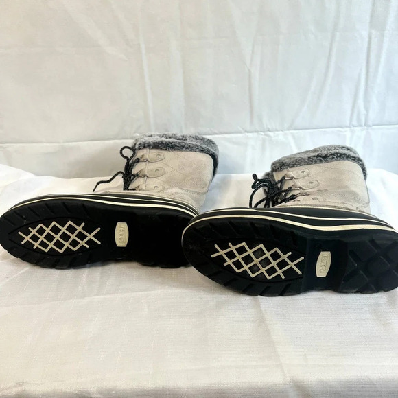 Khombu Emily Suede Faux Fur‎ Leather Winter Boots Women's Size 9 - Picture 3 of 14